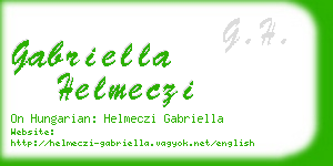 gabriella helmeczi business card